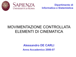 Lezione 2 - Dipartimento di Informatica e Sistemistica