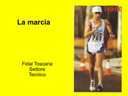 La tecnica della marcia