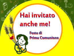 La PRIMA COMUNIONE???