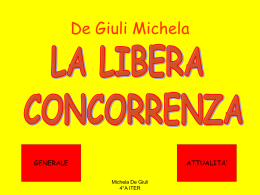 Una presentazione sulla tutela della concorrenza