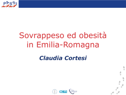 Sovrappeso e obesità in Emilia Romagna