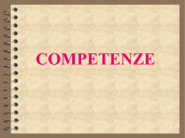 Le competenze - Donatella Diacci