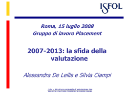 Ciampi_De Lellis_Valutazione fondi strutturali_2007-2013