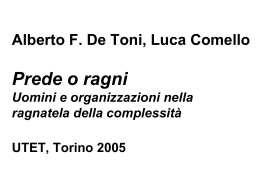 teoria della complessit&agrave; - alfabetico dei docenti 2009