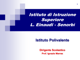 Parte Strutturale - ITCG L. Einaudi Senorb&igrave;
