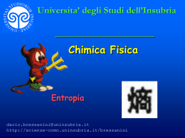 Entropia - Università degli Studi dell`Insubria