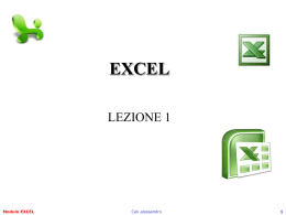 EXCEL Lezione 1 - life and fitness