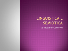 Linguistica e semiotica (modulo di approfondimento)
