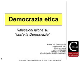 Democrazia etica - The Caravan of Ethics