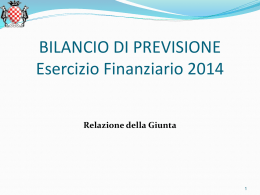 Relazione bilancio 2014