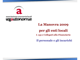 DL 112. Assunzioni e spese di personale