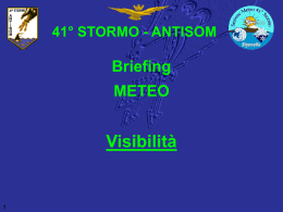 Visibilit&agrave; - METEOROLOGIA