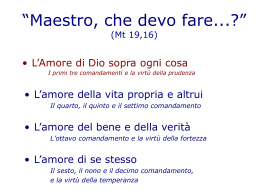 I, II e III comandamento