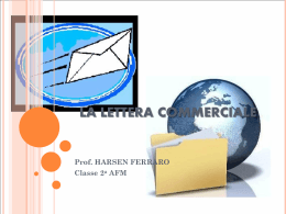 La lettera commerciale