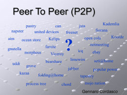 Peer To Peer (P2P)
