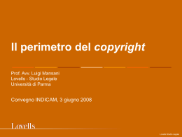 Il perimetro del copyright