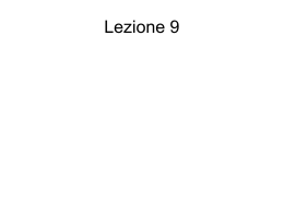 Lezione 9