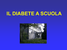 Il diabete e la scuola
