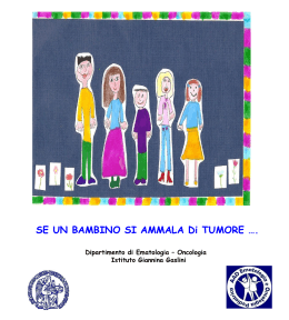 SE UN BAMBINO SI AMMALA Di TUMORE