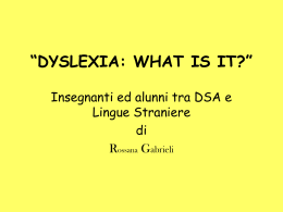 dsa dyslexia