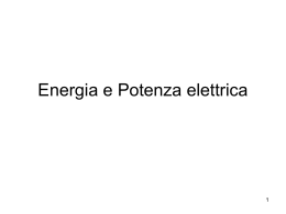 Energia e Potenza elettrica