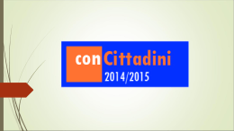 Presentazione vincitori ConCittadini 2014/2015