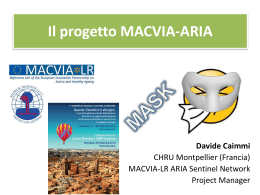 Il progetto MACVIA-ARIA