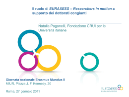 Il ruolo di Euraxess