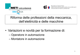 Operatore e montatore in automazione
