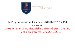 Art. 4 – Programmazione delle Università