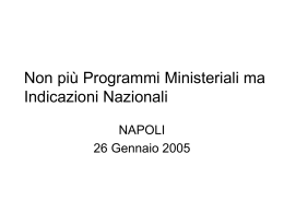 Indicazioni Nazionali