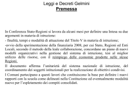 Leggi e Decreti Gelmini - Comune di Cinisello Balsamo