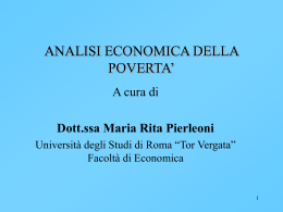 La Povert&agrave;