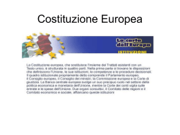 Costituzione Europea