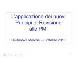 La revisione contabile Principi Contabili e di