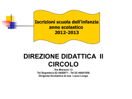 la scuola dell`infanzia