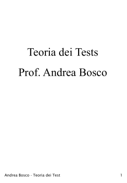 Lucidi delle lezioni fino al giorno 18 dicembre 2001 (in formato