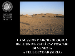 tell beydar - Universit&agrave; Ca` Foscari di Venezia