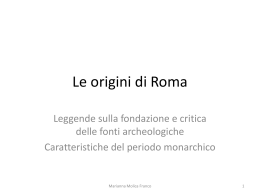 Le origini di Roma - Profe Molica & co.