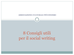 Andrea Terranova 8 Consigli utili per il Social writing