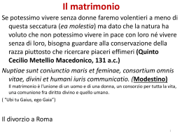 Matrimonio - Dipartimento di Sociologia