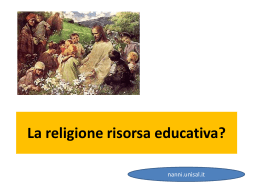 La religione risorsa educativa?