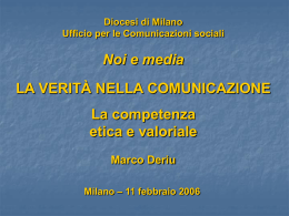La competenza valoriale