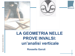 La geometria nelle prove INVALSI: un`analisi verticale