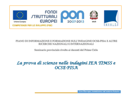 La Prova di Scienza nelle indagini IEA-TIMSS e OCSE-PISA