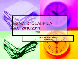 Esame Qualifica 2010-2011 presentazione in power point