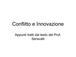 Conflitto e Innovazione - Dipartimento di Economia