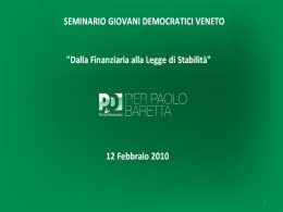 La Legge di stabilit&agrave;