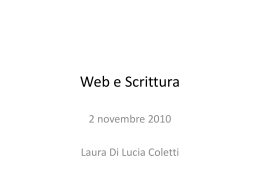 Web e Scrittura - Progetti Liceo Bruno