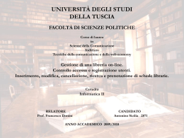 Gestione di una libreria on line